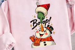 Boop Snowman Christmas PNG Shirt Design Product Image 2
