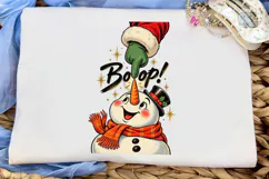 Boop Snowman Christmas PNG Shirt Design Product Image 5