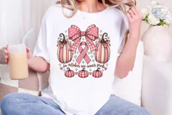 In October We Wear Pink PNG Shirt Product Image 4