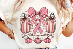 In October We Wear Pink PNG Shirt Product Image 6