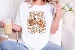 Thanksgiving Turkey Bow PNG Shirt Design Product Image 5