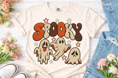 Spooky Ghost Halloween PNG Shirt Design Product Image 2