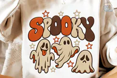 Spooky Ghost Halloween PNG Shirt Design Product Image 4