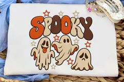 Spooky Ghost Halloween PNG Shirt Design Product Image 5