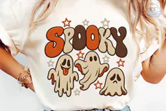 Spooky Ghost Halloween PNG Shirt Design Product Image 6
