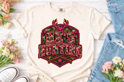 He's Hunting Camo PNG Sublimation Tee Product Image 2