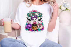 Spooky Ghost Halloween PNG Shirt Design Product Image 5