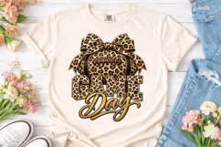 Game Day Football Leopard PNG Sublimatio Product Image 2