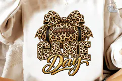 Game Day Football Leopard PNG Sublimatio Product Image 4