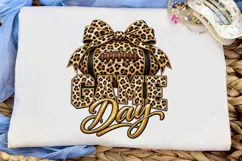 Game Day Football Leopard PNG Sublimatio Product Image 6