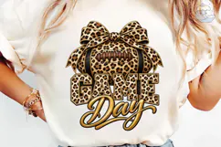 Game Day Football Leopard PNG Sublimatio Product Image 1