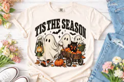 Tis The Season Halloween Ghost PNG Tee Product Image 2