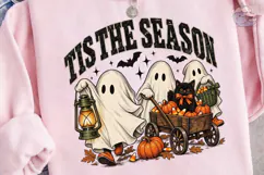 Tis The Season Halloween Ghost PNG Tee Product Image 3