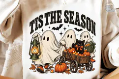 Tis The Season Halloween Ghost PNG Tee Product Image 4