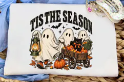 Tis The Season Halloween Ghost PNG Tee Product Image 6