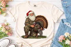 Santa Hunter Turkey PNG Shirt Design Product Image 2