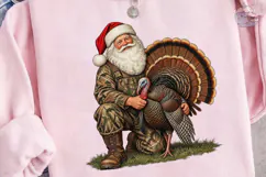 Santa Hunter Turkey PNG Shirt Design Product Image 3