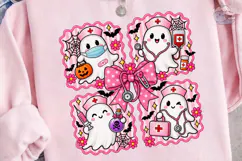 Halloween Nurse Ghost PNG Sublimation Te Product Image 3