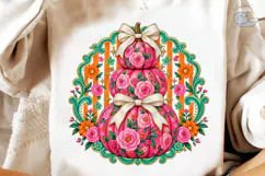 Floral Pumpkin Stack PNG Sublimation Tee Product Image 4
