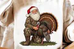 Santa Hunter Turkey PNG Shirt Design Product Image 4