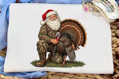 Santa Hunter Turkey PNG Shirt Design Product Image 5