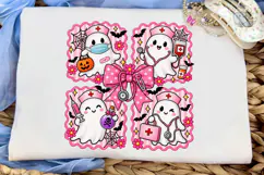 Halloween Nurse Ghost PNG Sublimation Te Product Image 5