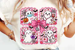 Halloween Nurse Ghost PNG Sublimation Te Product Image 6