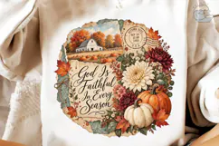 God Is Faithful Every Season Fall PNG Product Image 4