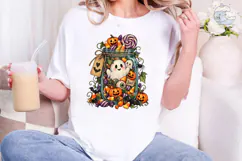 Halloween Ghost Mason Jar PNG Shirt Product Image 4
