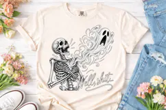 Skeleton Ghost Soul PNG Funny Shirt Desi Product Image 2
