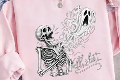 Skeleton Ghost Soul PNG Funny Shirt Desi Product Image 3