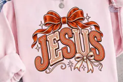 Jesus Bow Christmas PNG Shirt Design Product Image 1