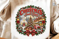 Christmas Small Town PNG Shirt Design Product Image 4