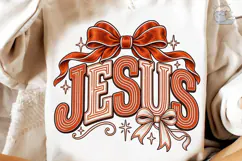 Jesus Bow Christmas PNG Shirt Design Product Image 3