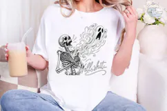 Skeleton Ghost Soul PNG Funny Shirt Desi Product Image 5