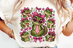 Coquette Alligator PNG Shirt Design Product Image 6