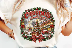 Christmas Small Town PNG Shirt Design Product Image 6