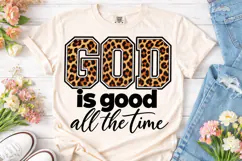 God Is Good All The Time PNG Shirt Product Image 2