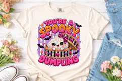 Spooky Dumpling Halloween PNG Shirt Product Image 2