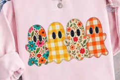 Floral Ghost Halloween PNG Shirt Design Product Image 3