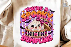 Spooky Dumpling Halloween PNG Shirt Product Image 4