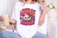 Spooky Dumpling Halloween PNG Shirt Product Image 5