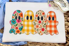 Floral Ghost Halloween PNG Shirt Design Product Image 5