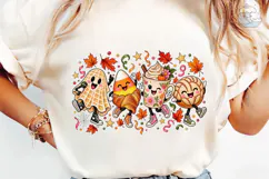 Fall Halloween Cute Characters PNG Tee Product Image 6