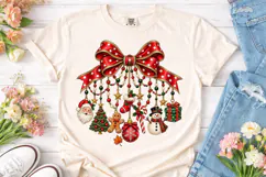 Christmas Bow Charms PNG Shirt Design Product Image 2
