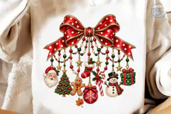 Christmas Bow Charms PNG Shirt Design Product Image 3