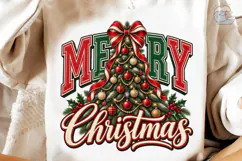 Merry Christmas Tree PNG Shirt Design Product Image 4