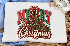 Merry Christmas Tree PNG Shirt Design Product Image 1