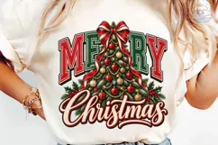 Merry Christmas Tree PNG Shirt Design Product Image 6