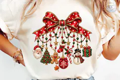 Christmas Bow Charms PNG Shirt Design Product Image 6
